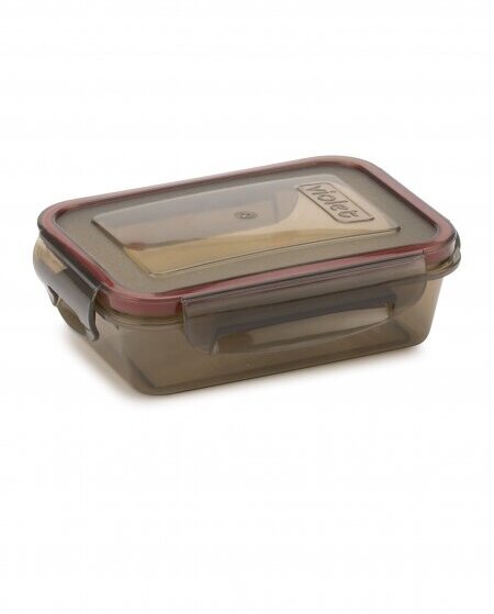 Контейнер для еды герметичный прямоугольный 500мл, VIOLET, цвет прозрачно-дымчатый — фото 1