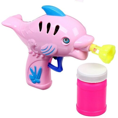 Funny toys Мыльные пузыри «Фиолетовая рыбка», в наборе мыльный раствор, микс