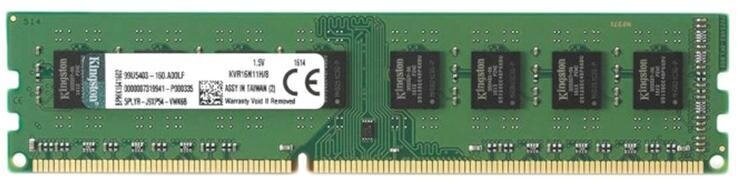 Модуль памяти Kingston DIMM DDR3 8GB 1600Мгц CL11(KVR16N11H/8WP)