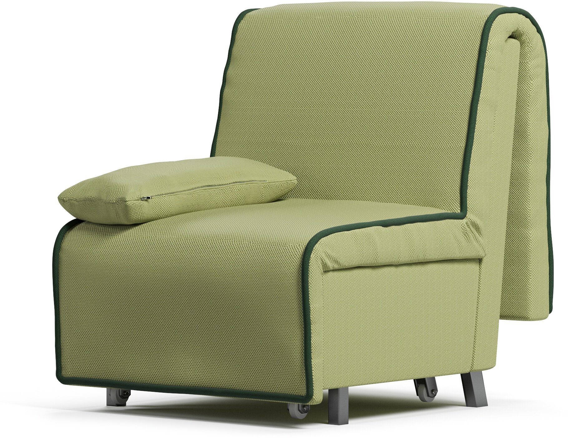 Кресло-кровать СМ 90 DeCanto ЯП (с ящиком и подушкой) Mura 33-Amigo Green (93х105х95, СМ 93х203)