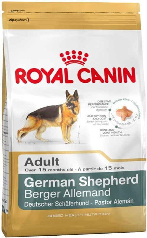 Royal Canin German Shepherd Adult для собак породы немецкая овчарка Курица, 3 кг. - фотография № 5