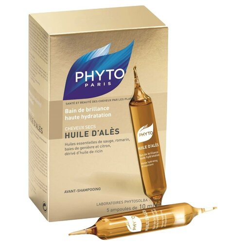 PHYTO Huile Dales Масло Алеса Стимулирующее растительное масло для сухих волос, 10 мл, 5 шт.