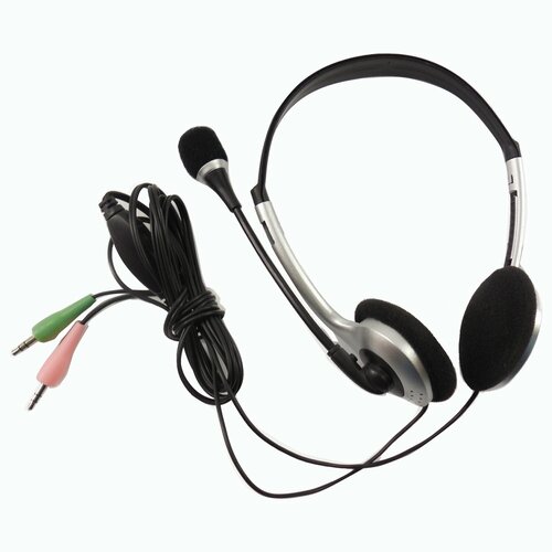 Упаковка 2 шт Наушники с микрофоном гарнитура SVEN AP-010MV проводные 2 м с оголовьем черные SV-0410010MV 1736₽