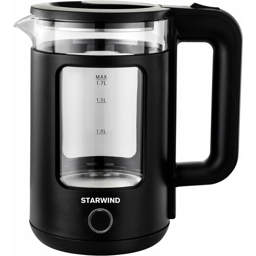 Электрочайник Hyundai HYK-S4801 серебристыйчерный 213800₽