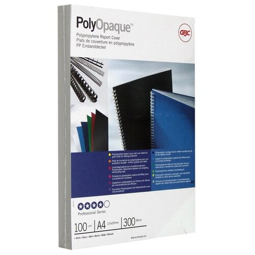 GBC Обложка для переплетов GBC PolyOpaque А4 синий 100шт IB386800