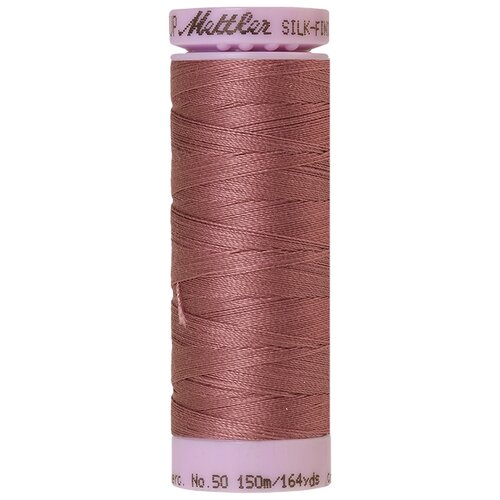 Нить для машинного квилтинга SILK-FINISH COTTON 50, 150 м 100% хлопок 0300 Smoky Malve ( 9105-0300 )