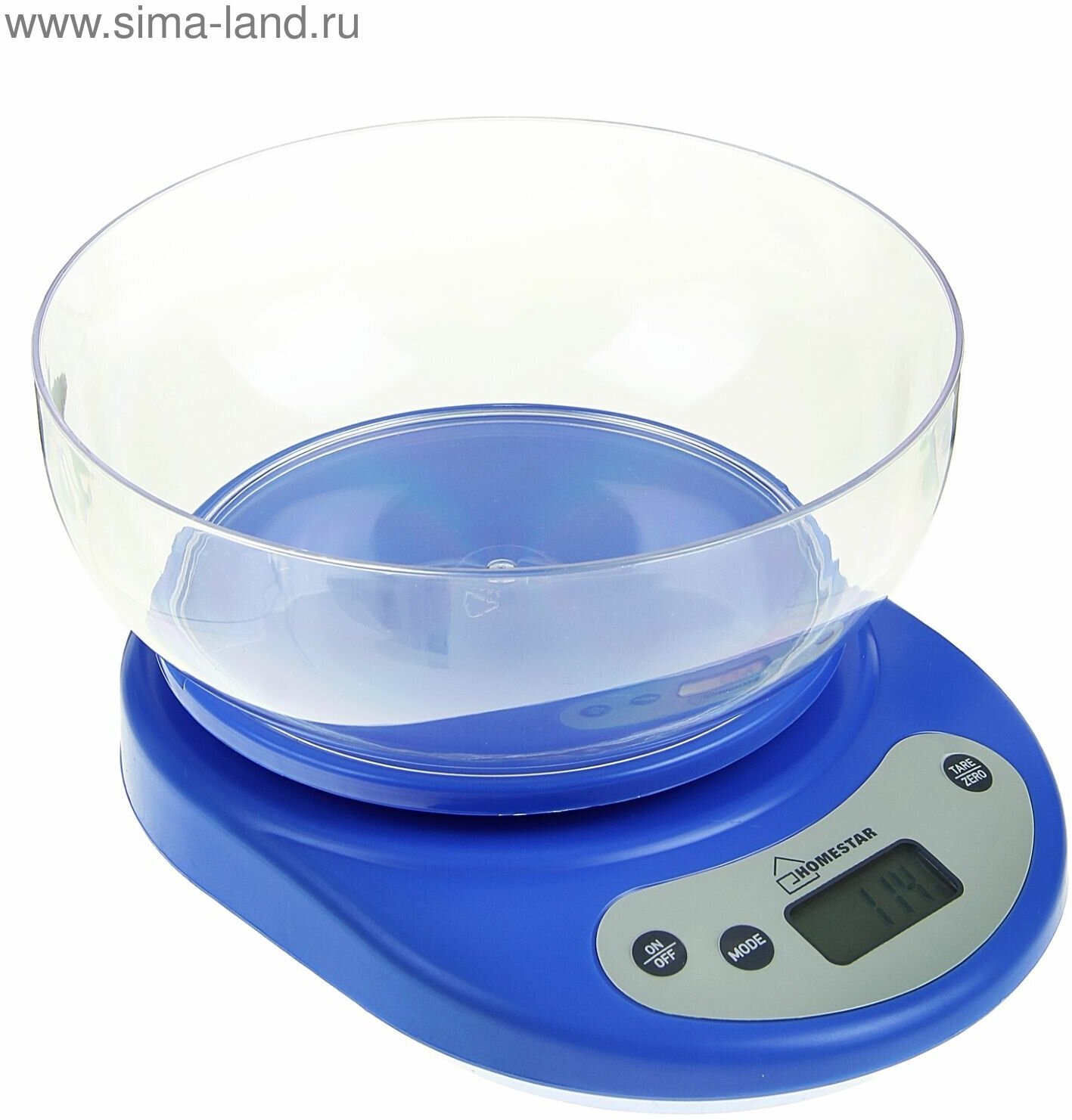 Весы кухонные HS-3001, электронные, до 5 кг, автоотключение, голубые