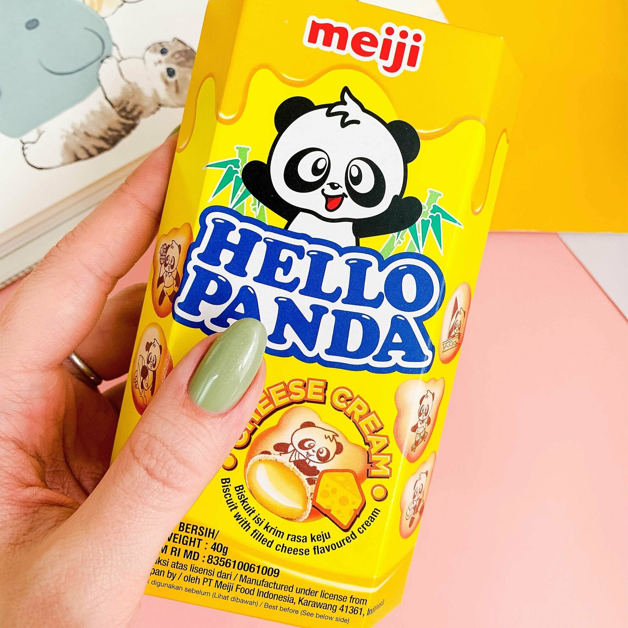 Печенье Meiji Hello Panda Cheese Cream с сырным кремом 40 гр. - фотография № 3