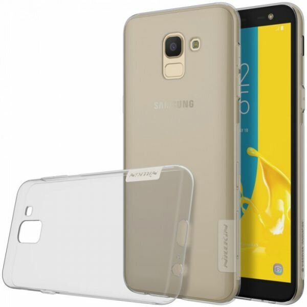 Накладка силикон Nillkin Nature TPU Case для Samsung J600 Galaxy J6 (2018) прозрачная черная