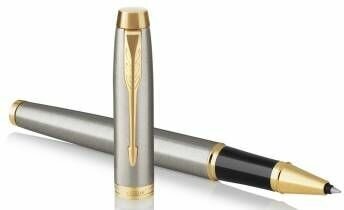 Ручка Parker роллер IM Core T321 (1931663) Brushed Metal GT F черн. черн. подар. кор.