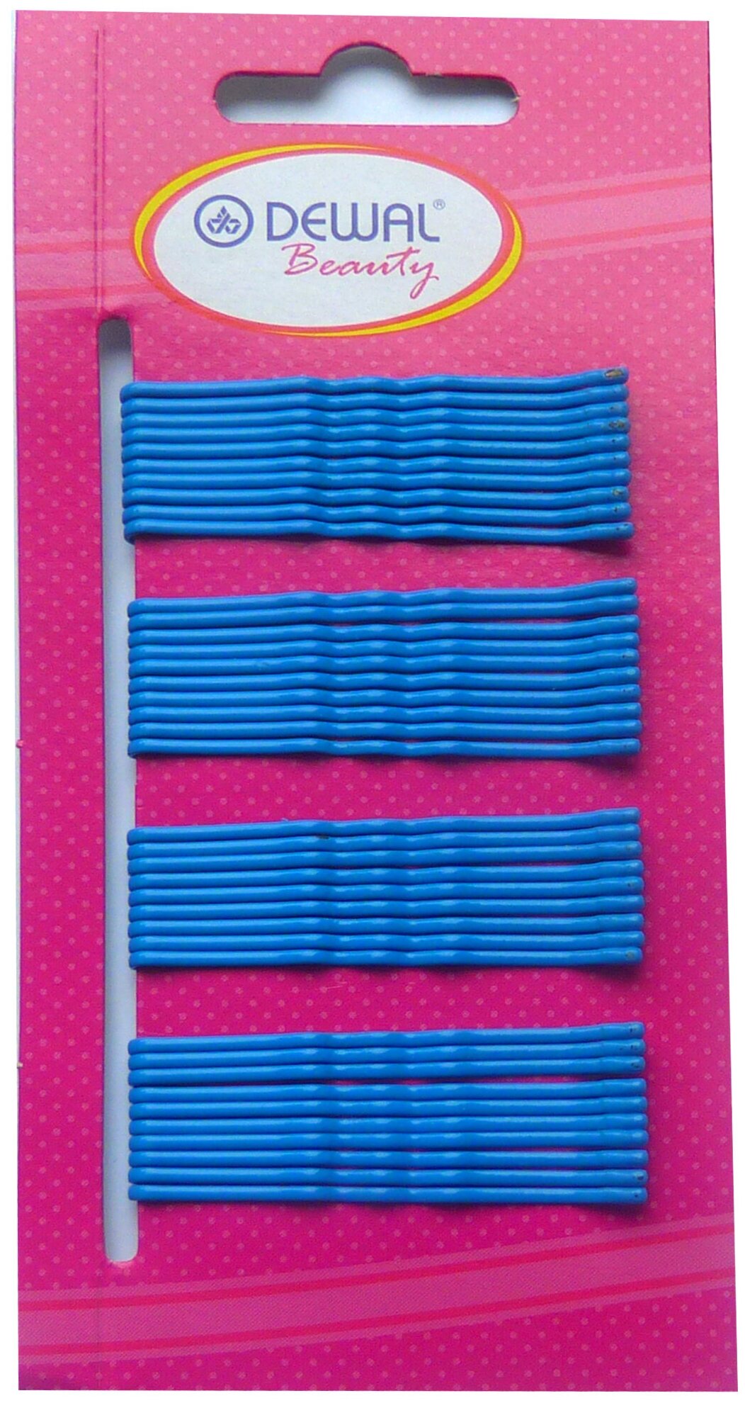 Dewal Beauty невидимки волна, 40 шт, 50 мм, металл, цвет синий (N-40BLUE)