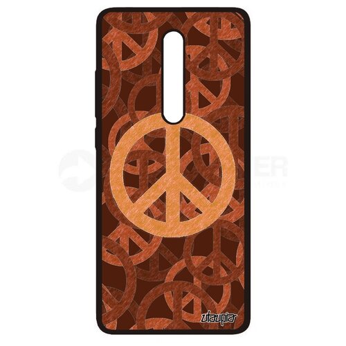 фото Чехол для мобильного xiaomi redmi k20, "peace and love" рисунок пацифизм utaupia