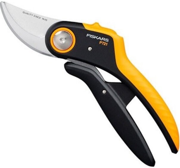 Секатор плоскостной Fiskars PowerLever P721 черный/оранжевый (1057170) - фото №10