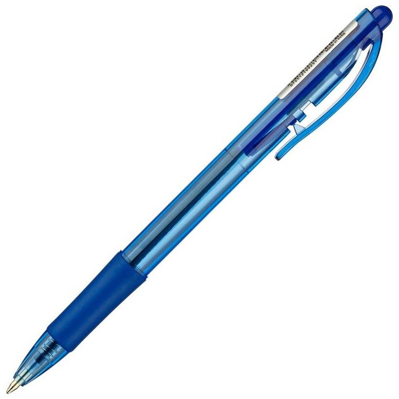 Pentel Ручка шариковая автоматическая Pentel Fine Line d 0.7 мм BK417-C синие чернила