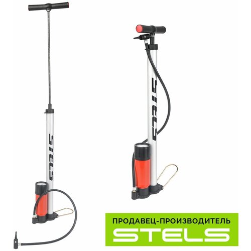 Напольный велонасос STELS THP-2022A металл серебристыйоранжевый 130000₽