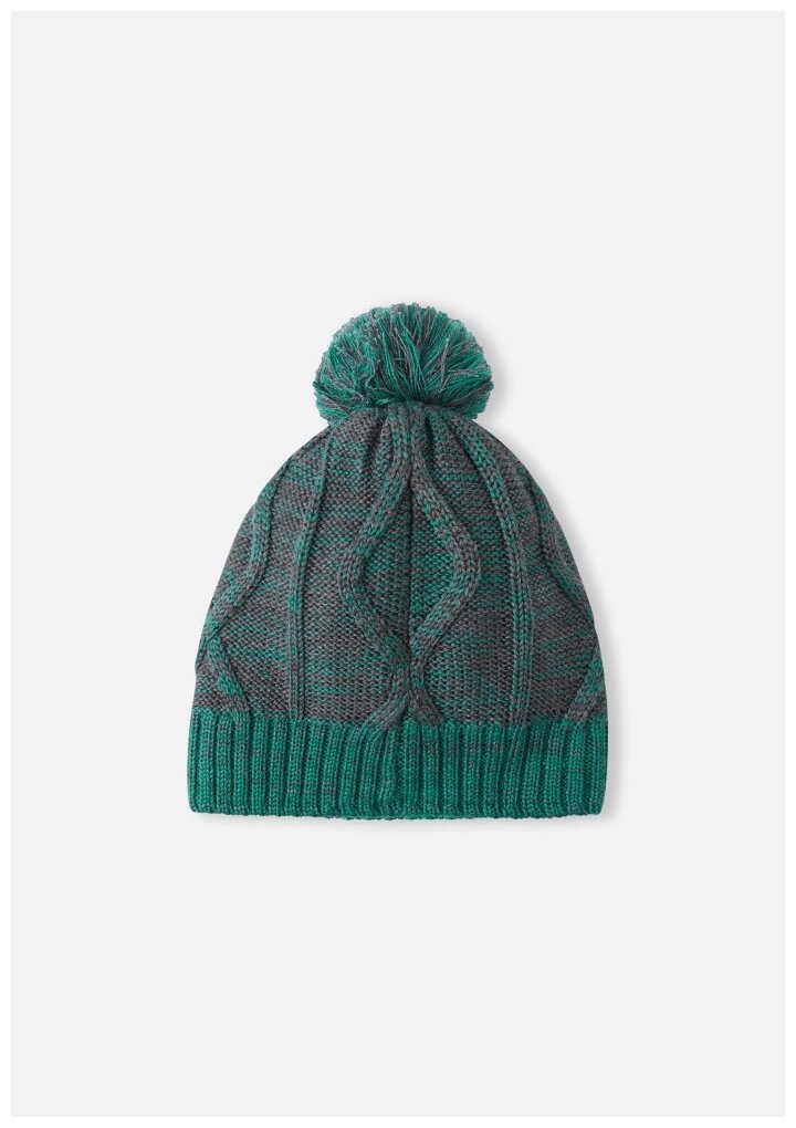 Шапка-бини Reima Routii для мальчиков, размер 56, зеленый — фото 1