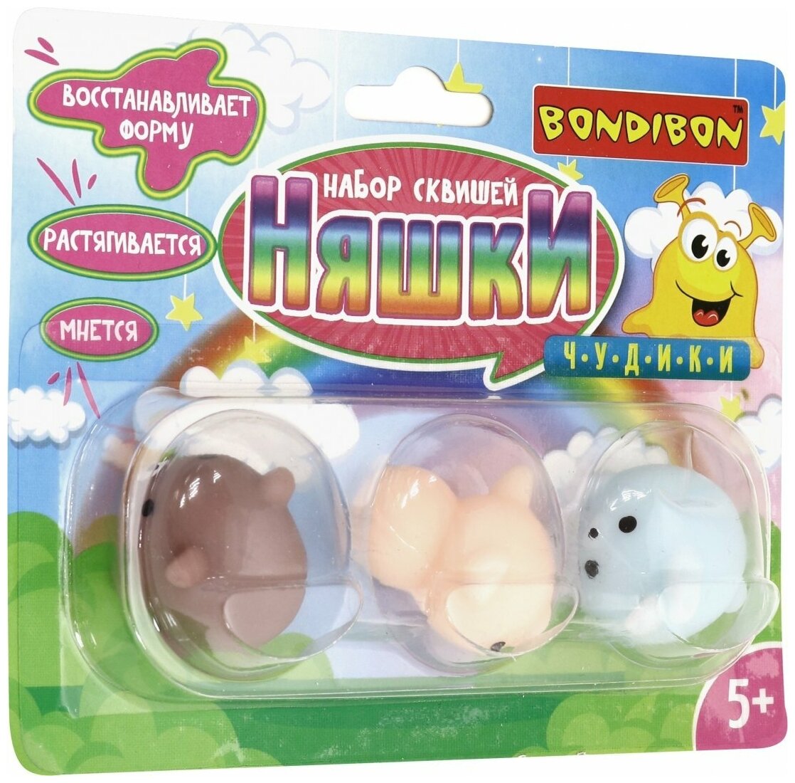 Набор сквишей "Чудики. Мишка, заяц, хрюша" (ВВ3515) - фото №11