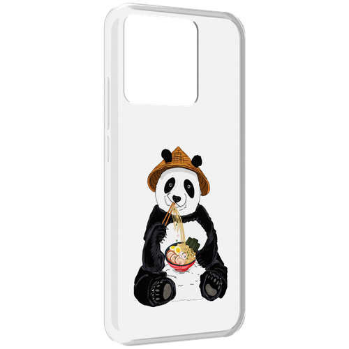 Чехол MyPads панда-любит-лапшу для Xiaomi Redmi 10A задняя-панель-накладка-бампер чехол mypads панда единорог детский для xiaomi redmi 10a задняя панель накладка бампер