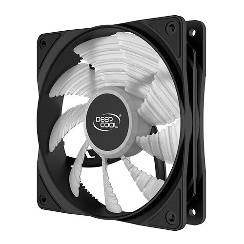 Кулер для корпуса Deepcool RF 120 R, черный вентилятор для корпуса deepcool rf 120 w черный