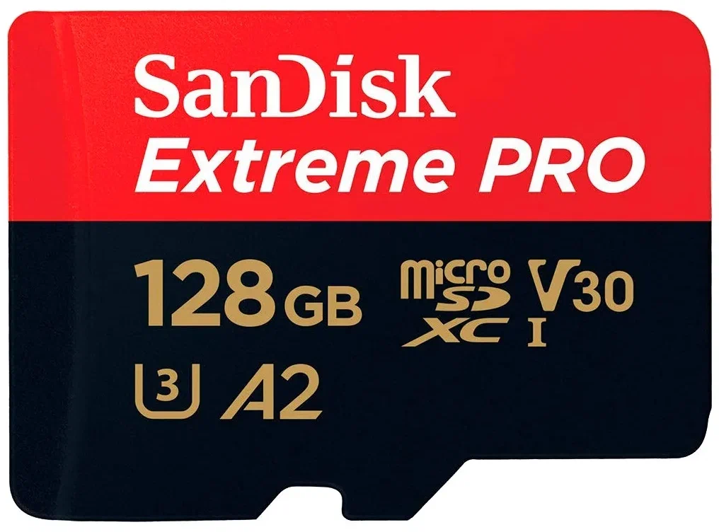 Micro SD 128Gb SanDisk Extreme Pro microSD UHS I Card 128GB for 4K Video on Smartphones, Action Cams & Drones 200MB/s Read, 90MB SDSQXCD-128G-GN6MA