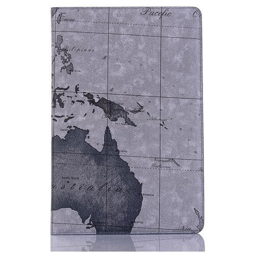 фото Чехол-книжка mypads для samsung galaxy tab s5e 10.5 sm-t720/ t725 (2019) с мульти-подставкой и визитницей тематика карта мира серый