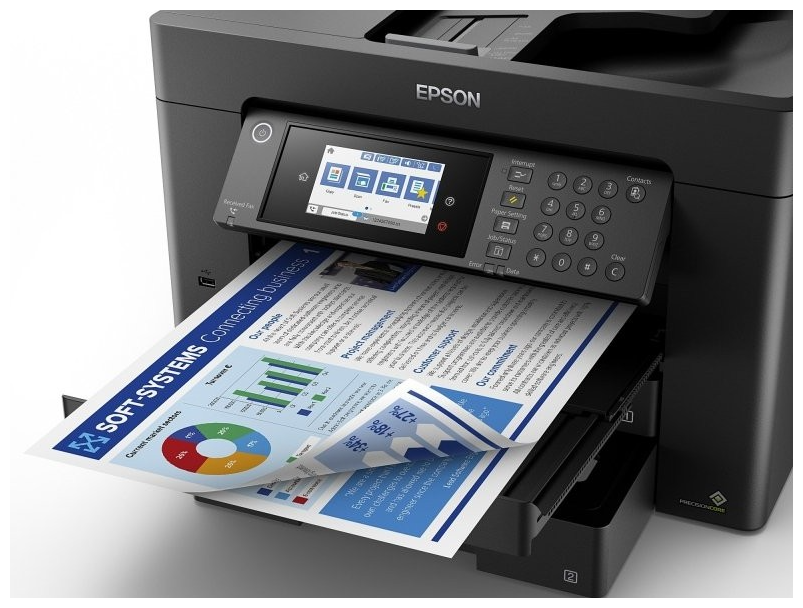 МФУ струйное Epson Workforce WF-7840DTWF цветн A3