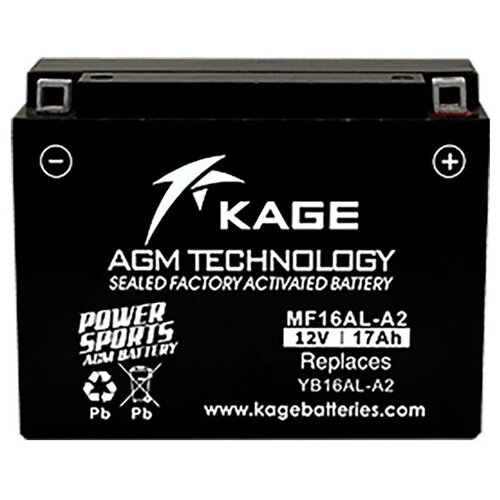KAGE Аккумулятор AGM YB16AL-A2