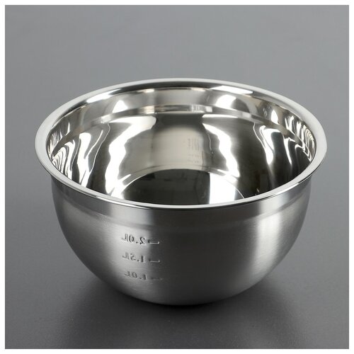 фото Миска 20х10,2 см с мерной шкалой 1,2 л,толщина 0,6 мм 3795258 сима-ленд