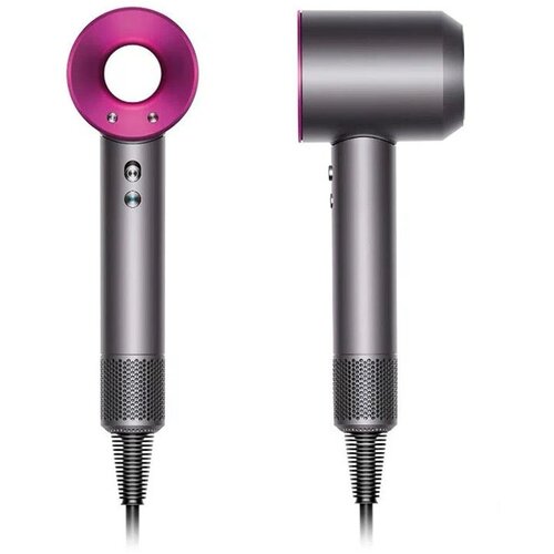 Фен для волос Super hair Dryer профессиональный с насадками и диффузором 5 насадок розовый 349900₽