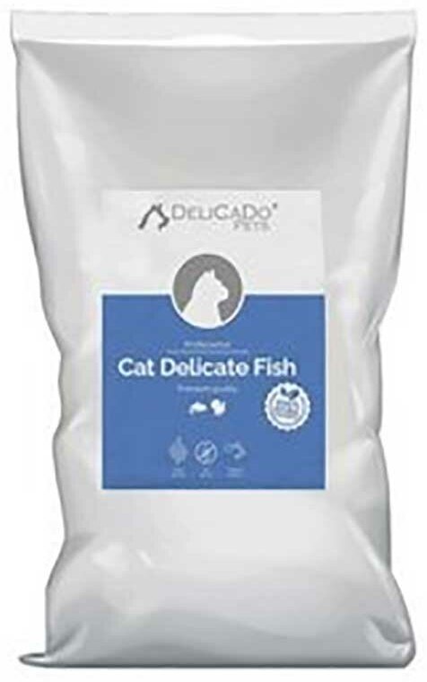 DeliCaDo Kat Delicate Fish корм для кошек с атлантической рыбой и индейкой 10 кг - фотография № 15