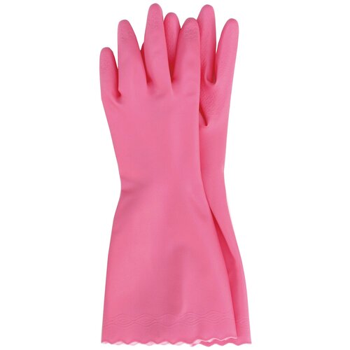 фото Myungjin перчатки из пвх с хлопковым напылением размер м - hygienic glove pvc, 1пара