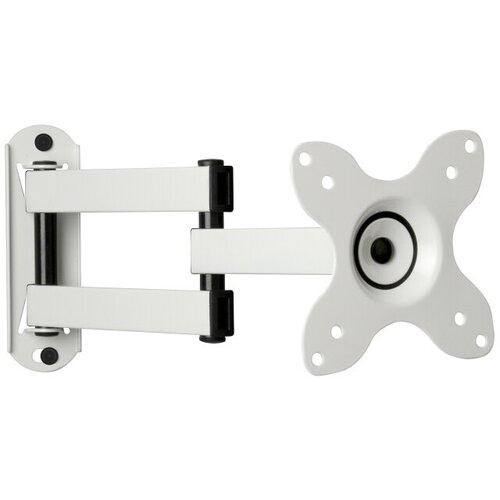 Кронштейн MONSTERMOUNT МВ-4225 VESA 100-100, до 30 кг, наклон/поворот, белый, для телевизора