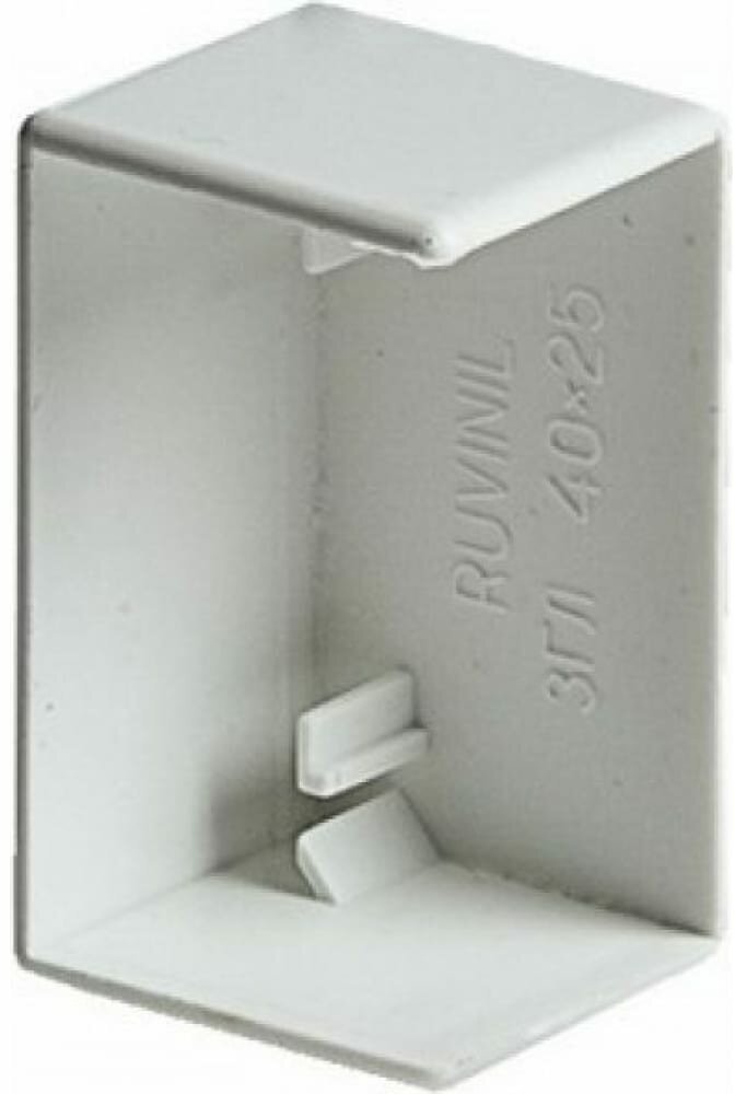 Заглушка для настенного кабель-канала RUVinil ЗГЛ-80х60 1 шт. чисто-белый - фотография № 3