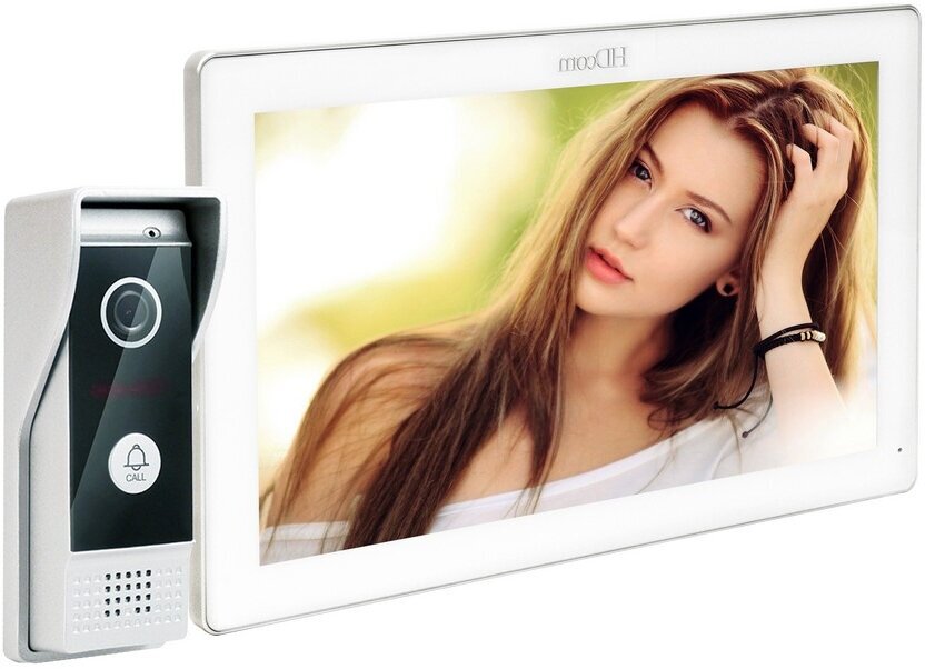 IP Wi-Fi видеодомофон HD ком W-121(АХД-IP(10))-бел (S23581RP) - ip hd домофон, домофон для дома, видеодомофон с записью, с приложением
