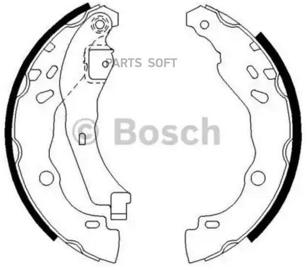 BOSCH 0986487627 Колодки тормозные барабанные