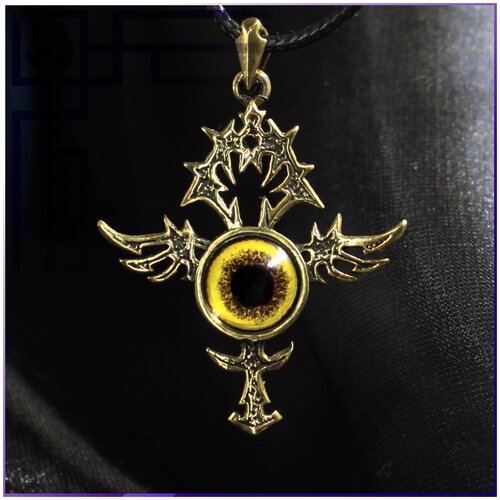 Чокер Joker-Studio, стекло, длина 55 см, желтый