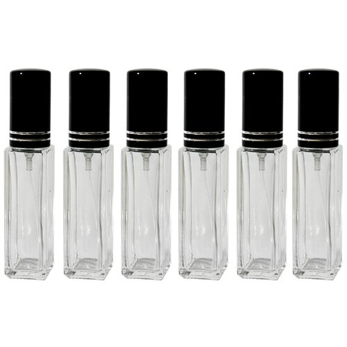 фото Флакон aromaprovokator для духов 8 ml спрей металл с полосками набор 6 штук