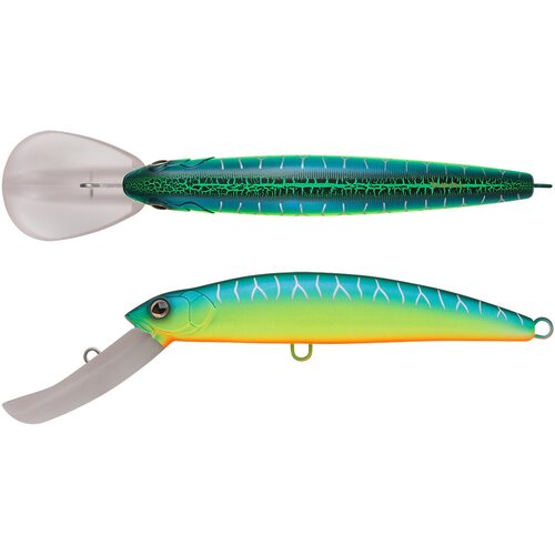 Воблер Минноу Strike Pro Musky Monster Deep 200CL, цвет: A223S-RP Pearl Mat Tiger, (MG-007CL#A223S-R