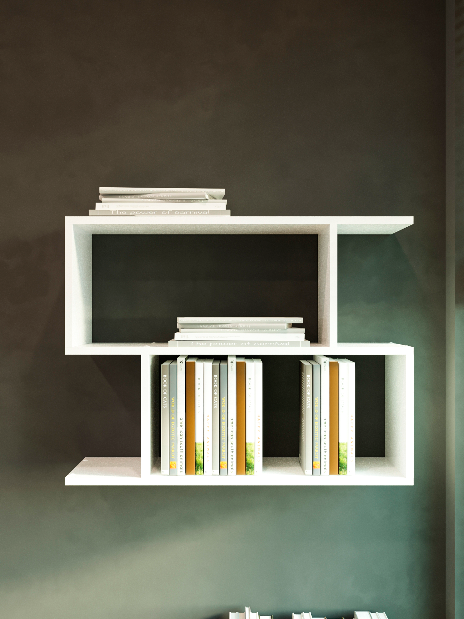 фото Полка навесная открытая декоративная Каскад