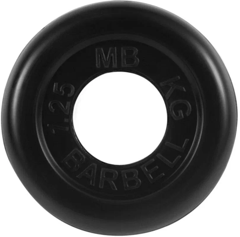 Диск MB Barbell Стандарт MB-PltB/C51 1.25 кг 1.2 кг 1 шт. черный