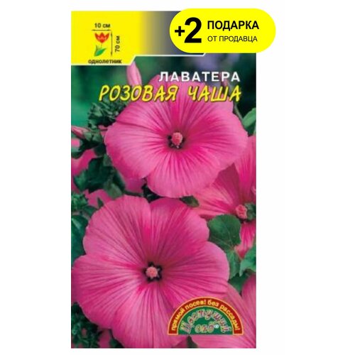 Семена Цветущий сад Лаватера Розовая чаша, 0,2 г цветущий сад семена лаватера гигантская чаша смесь цветущий сад