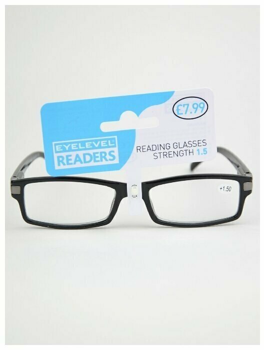 Готовые очки для чтения EYELEVEL Attorney Black Readers +15