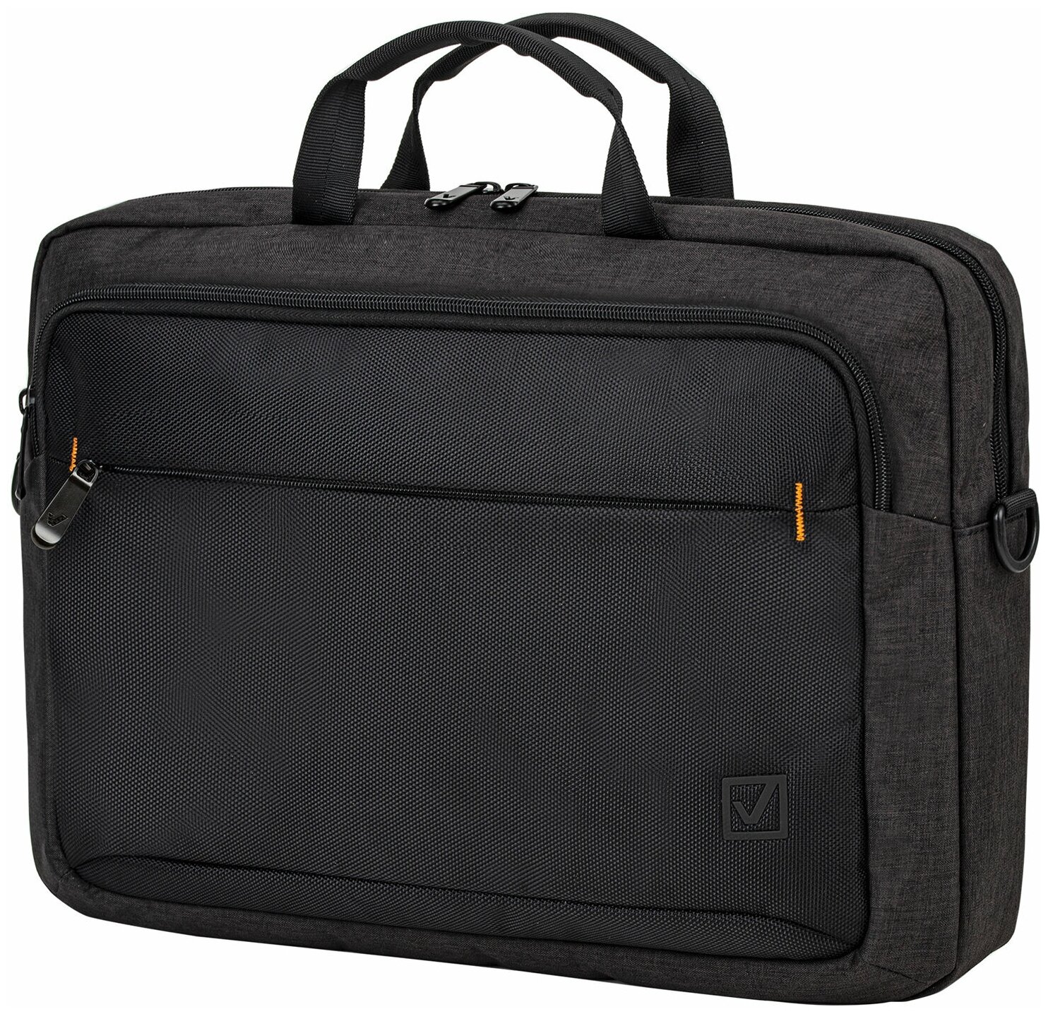 Сумка портфель BRAUBERG PRAGMATIC с отделением для ноутбука 15-16", "Vector", серо-черная, 30х42х8 см, 270827