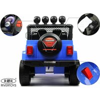 RiverToys Детский электромобиль T008TT 4WD синий