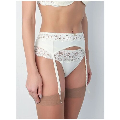 фото Пояс для чулок luce del sole , размер 4, бежевый