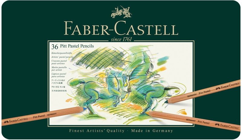 Пастельные карандаши Faber-Castell "Pitt Pastel", 36цв, метал. коробка, 285963