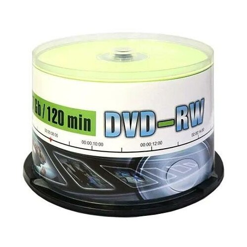 оптический диск mirex dvd rw 4 7 gb 4x shrink 50 шт 50 500 Диск DVD-RW Mirex 4.7 Gb, 4x, Cake Box (50), (50/300)