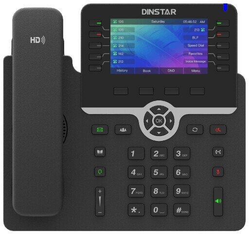 VoIP-телефон Dinstar C66GP черный