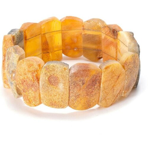 Браслет Amberprofi, янтарь лечебный браслет из пластин натурального природного янтаря натурэль