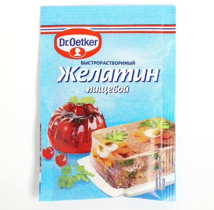 Желатин Dr.Oetker пищевой быстрорастворимый 30г Dr. Oetker - фото №4